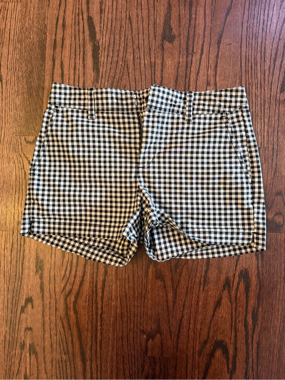 GAP Black and White Gingham Shorts
